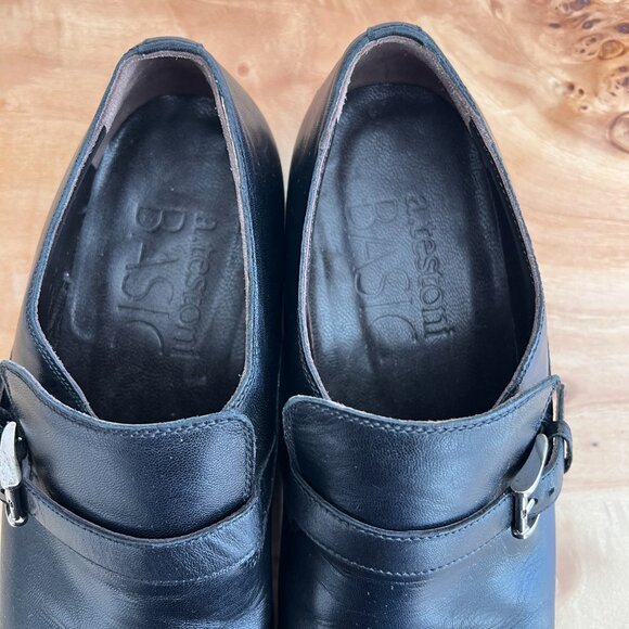 A Testoni Black Leather Monk Strap Dress Shoes size 10 main image 10